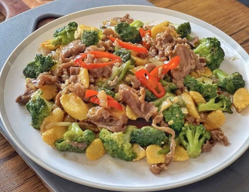 Tumis Sapi Brokoli Jagung
